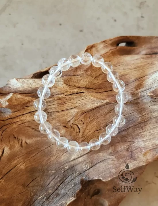 Прозрачный кварц - бусины 8-9 мм